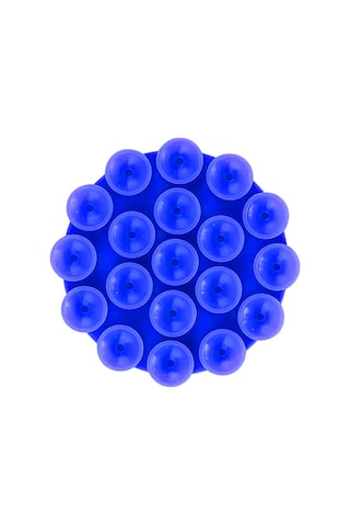 Forzacase Çift Taraflı Silikon Vakumlu Eller Serbest Cep Telefon Tutacağı Yuvarlak - Fc1108 Mavi