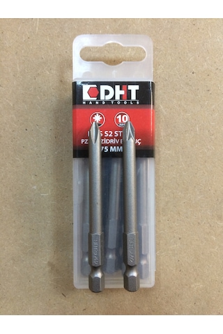 Dht Ph2 Pz2 Vida Sıkma Ucu Mıknatıslı Yıldız Bits Çelik Uç 75 Mm