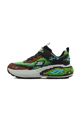 Skechers Mega-craft 4 K Kids Sneaker Lastik Bağcıklı Cırtlı Çocuk Ayakkabısı Yeşil Yeşil