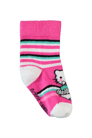 Hello Kitty Hello Kıtty Kız Çocuk 3'lü Çorap 3-11 Yaş Kırmızı Kımızı 09a83414524w1