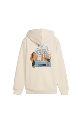 Puma Mid 90s Full Zip Çocuk Bej Kapüşonlu Ceket Bej
