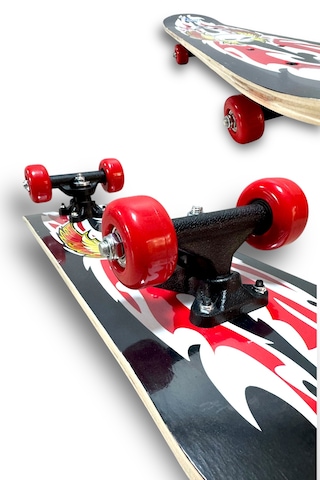 Başlangıç Kaykay 60 Cm Tahta Gövde Çocuk Kaykayı Çok Renkli