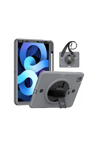 Newface İpad Uyumlu Pro 11 2020 Kılıf Strap-c Otterbox Tablet Kapak Glblseme - 56 - Gri