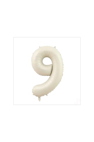 9 Yaş Rakam Krem Folyo Balon   76 CM