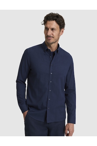 Pierre Cardin Erkek Koyu Lacivert Gömlek Desenli 50325355-vr100