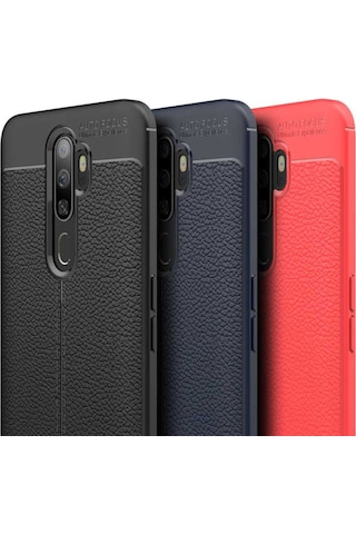 Oppo A5 2020 Kilif Deri Tarzi Niss Silikon Case 415770989