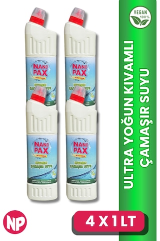 Ultra Yoğun Kıvamlı Çamaşır Suyu Duct Ağızlı 4 X 1lt 4'lü Set