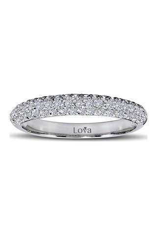 Lova 0,39 Karat Pırlanta Yarımtur Yüzük - 1030155
