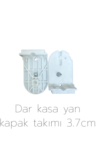 Zebra & Stor Perde Yan Kapak Takımı 3.7cm Dar Beyaz