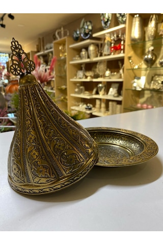 Osmanlı Büyük Box Kap Eskitme Gold