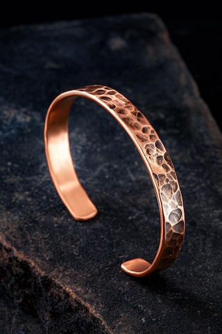 Erkek Bakır Bileklik - Grift Erkek Bakır Kelepçe Bileklik Rose Gold