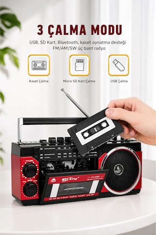 Puxing Px-250bt Usb/sd Girişli Nostaljik Radyo Kasetçalar - Ses Kayıt Özellikli Bluetooth Hoparlör Puxing Px-250bt Usb/sd Girişli Nostaljik Radyo Kasetçalar - Ses Kayıt Özellikli Bluetooth Hoparlör