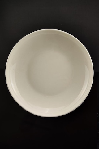 Digithome Semazen 1 Adet Porselen Makarna Tabağı 24 Cm Krem Tl4052341