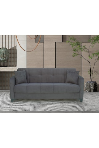 Atlas S 3'lü Kanepe - Antrasit