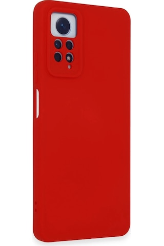 Cosmotex Newface Xiaomi Redmi Note 12 Pro 4g Kılıf Nano İçi Kadife Silikon - Kırmızı