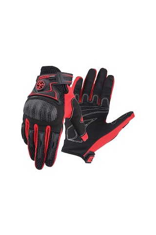 Scoyco Mc23 Yazlık Korumalı Eldiven Kırmızı Siyah