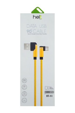 Helt HT-81 Plastik 100M Micro Şarj Ve Data Kablosu Gold
