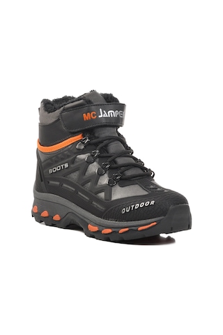 Siyah-turuncu Unisex Cırtlı Çocuk Bot 1831 F Siyah-füme-turuncu Siyah - Füme - Turuncu