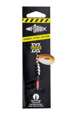 Savex Döner Kaşık - Fishack Glidex - Brownie - 7g - No:3 - Alabalık/turna/levrek Olta Kaşığı