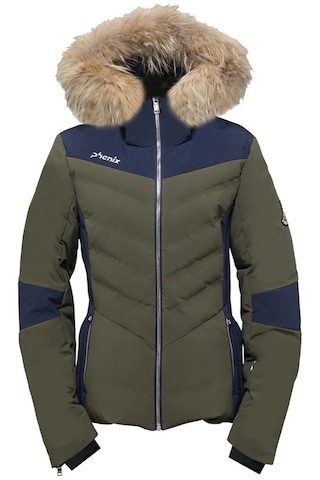 Phenıx Phenix Kadın Kayak Montu Chloe Hybrid Down With Real Fur Yeşil 21203 Yeşil