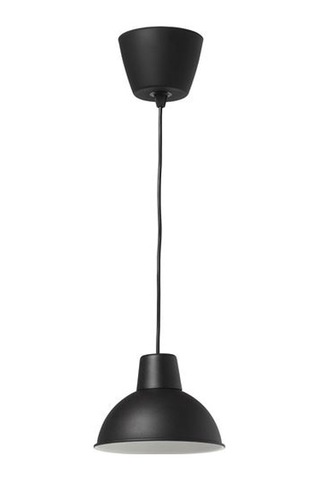 Ikea Skurup Sarkıt Lamba, Siyah, 19 Cm