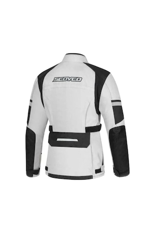 Motoanl Motosiklet Kadın Montu 4 Mevsim Uzun Oxford 600-d Dayanıklı Kumaş Women Motor Mont Grey