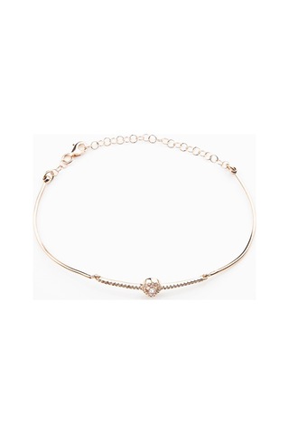 Damla Rose Gold Gümüş Kadın Bileklik