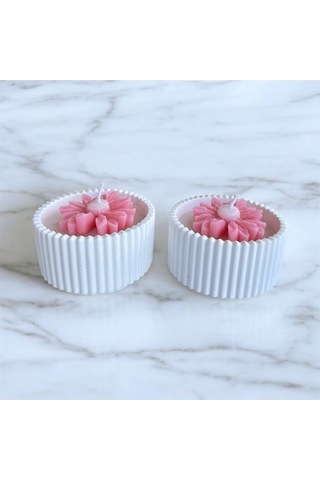 Bernami Mumluk Şamdanpinterest Papatyalı Özel Tasarım Mum 1 Adet Diğer
