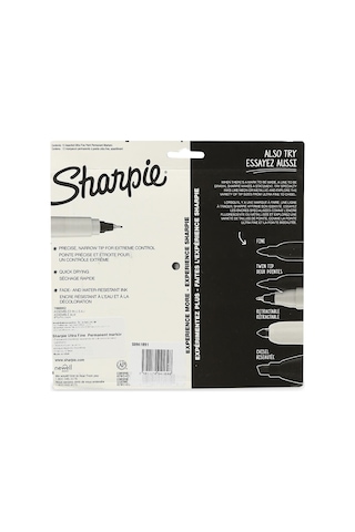 Sharpie Set Permanent Ultra Fine Uç 12 Li Fine Uçlu Keçeli Markör Kalem