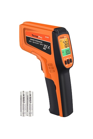 Thermopro Tp450 Endüstriyel Kızılötesi Lazer Termometre, -50 C İle 550 C Temassız Isı Ölçer Tabanca, Çift Laz
