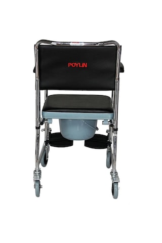 Poylin P689 Banyo Tuvalet Tekerlekli Sandalyesi