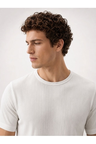 LOFT Regular Fit Erkek Tshirt K.kol Lf2042154 Q1.v1 Beyaz