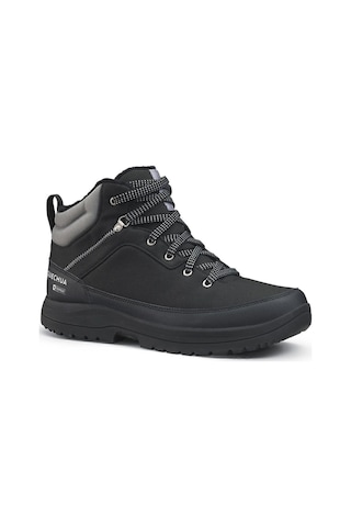 Decathlon Erkek Outdoor Kar Botu - Su Geçirmez - Kahverengi - Sh100 Mid Siyah - Gri