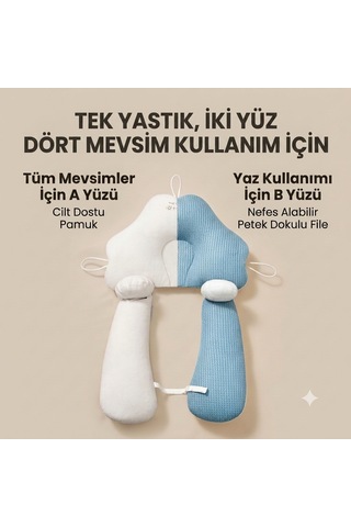 Bebek Güvenli Yatış Yastığı, Kafa Ve Vucut Şekillendirici Yastık