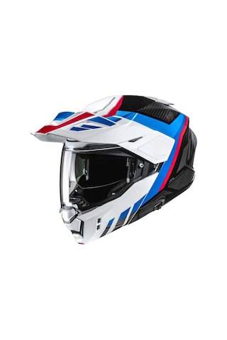 Hjc İ80 Imes Mc21 Çene Açılır Motosiklet Kaskı Mavi Beyaz Kırmızı