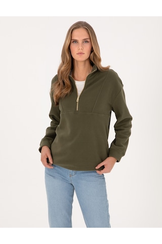 Pierre Cardin Kadın Haki Sweatshirt 50314954-vr027 Haki