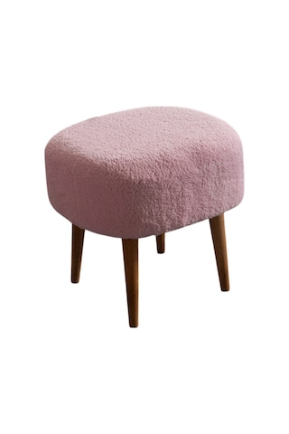 Barel Yuvarlak 4 Ayaklı Çok Amaçlı Puf Pembe Pembe