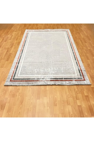 Labirent Desenli 200 X 300 Yün Halı Gri