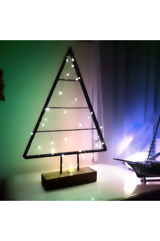 Yılbaşı Çam Ağacı Işıklı Ledli Metal Yeni Nesil