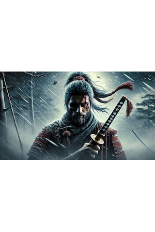 Ti-play Shogun Tepesi 60x90cm Modern Samuray Pvc Çerçevesiz Tablo