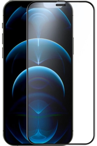Gor Apple Uyumlu iPhone 12 Pro Max 9D Hardening Tempered Full Ekran Koruyucu Siyah