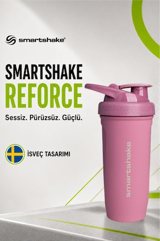 Smartshake Reforce Paslanmaz Çelik Serisi 900 Ml Rose Pembe Protein Shaker