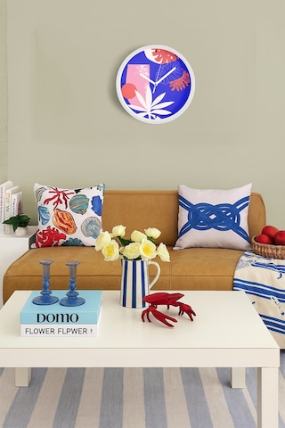 Modern Duvar Saati - 30cm - Önü Camlı Beyaz Kasa - Sessiz Mekanizma-jh0740 Beyaz