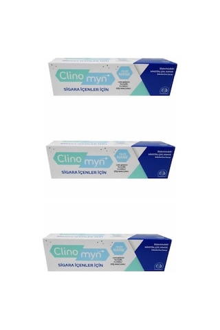 Clinomyn Sigara İçenler İçin Beyazlatıcı Diş Macunu 3 x 75 ML