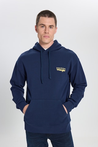 Wrangler Erkek Relaxed Fit Kapüşonlu Sweatshirt W6m95935829 Lacivert