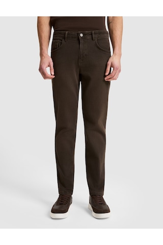 Pierre Cardin Koyu Kahverengi New Slim Fit Jean Pantolon 50331413-vr084