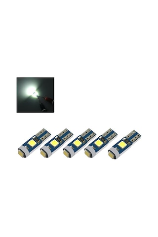 6 Adet Beyaz T5 Led Kilometre Kadran Ambians Aydınlatma Ampulü