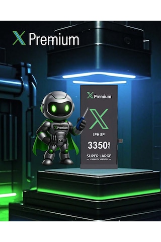 Xpremium Apple Uyumlu iPhone 8 Plus Batarya Pil Süper Yüksek Kapasiteli Güçlendirilmiş 3350 Mah