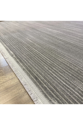 Hoom Rugs Nova Lz112 M Gri Modern Düz Salon Halısı Gri