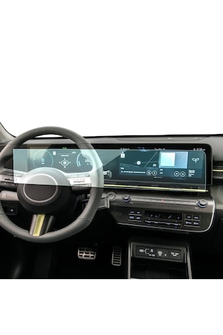 Hyundai Kona Uyumlu Ekran Koruyucu Multimedya Dijital Gösterge 9H Nano Ekran Koruyucu